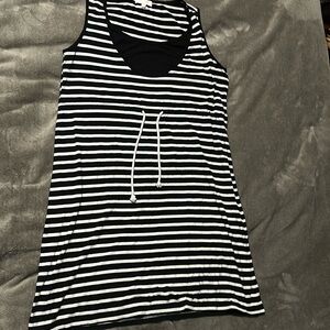 Striped nursing summer dress